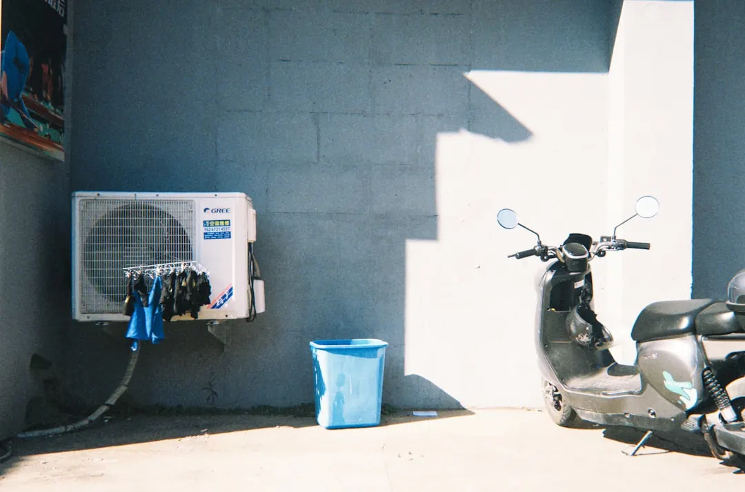 AC tune-up service on residential outdoor unit in Orlando